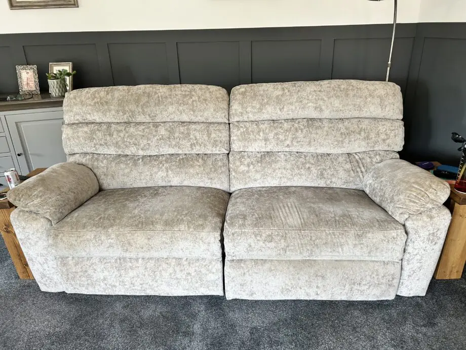 Furniture Village 3 Seater Power Recliner Sofa