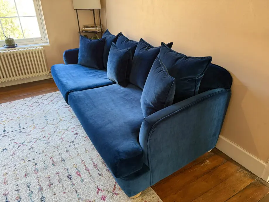 Loaf Clever Velvet Smooch Sofa in Brolly