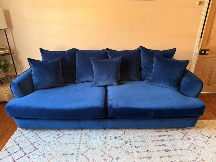 Loaf Clever Velvet Smooch Sofa in Brolly