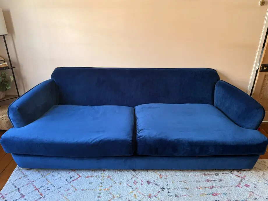Loaf Clever Velvet Smooch Sofa in Brolly