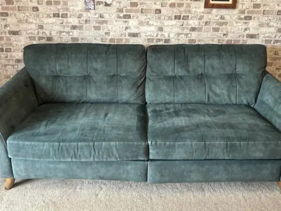 Dfs Velvet 3 Seater Motion Sofa (studio) Recliner RRP £1499