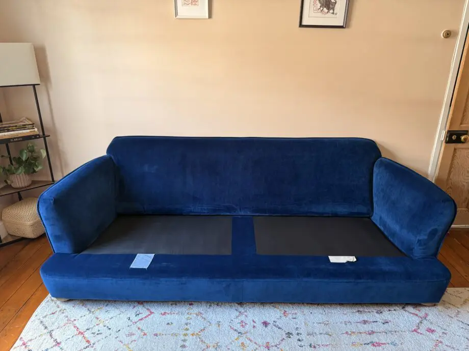 Loaf Clever Velvet Smooch Sofa in Brolly