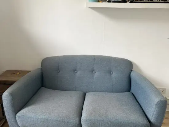 DFS Blue 2 seater sofa