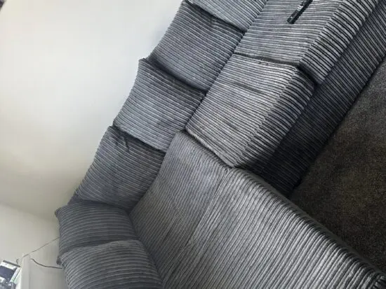 Grey corner sofa