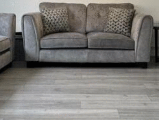 Furniture village silver 2 seater and 3 seater sofa