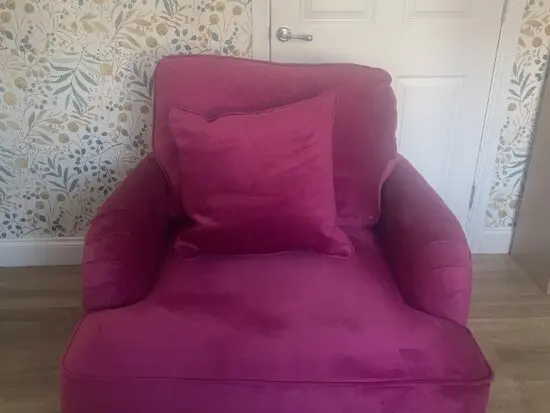 Vintage Sofa Co Albert Pink Cerise chair