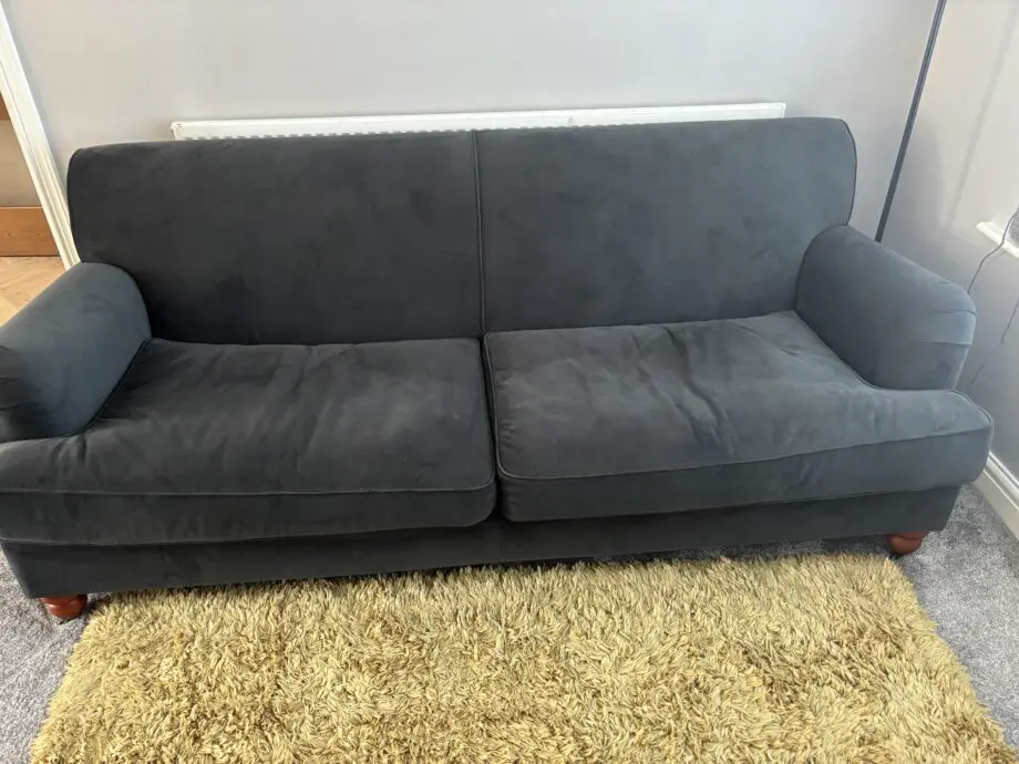 DFS navy sofa