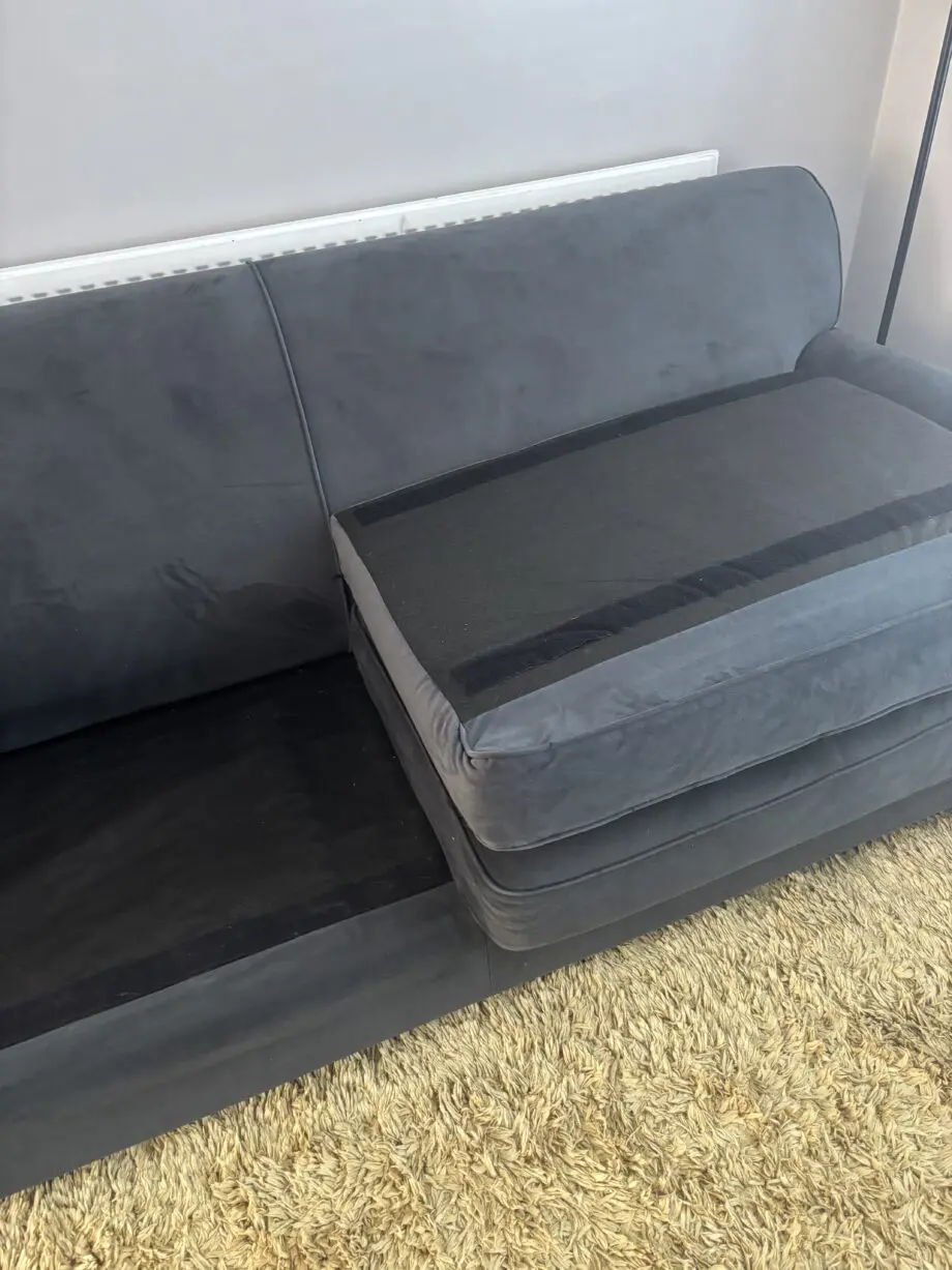DFS navy sofa