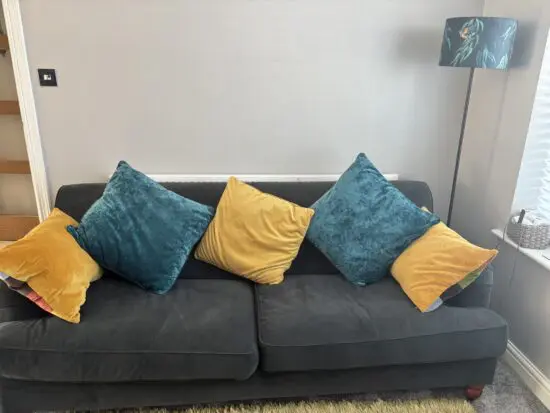 DFS navy sofa