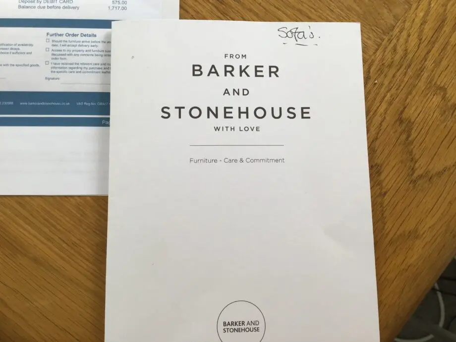 Barker & Stonehouse Prestbury sofa