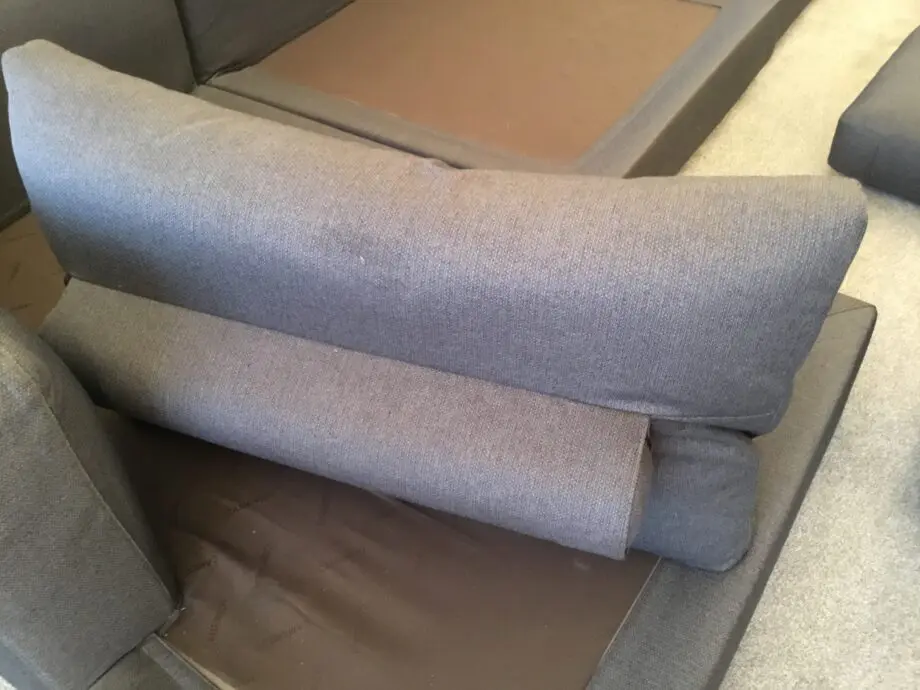 Grey chaise sofa