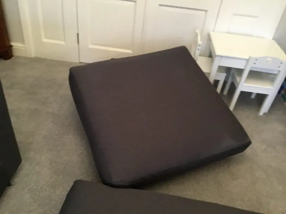Grey chaise sofa