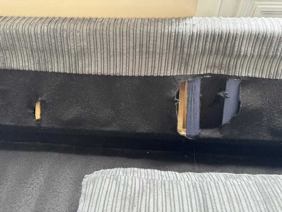 DFS charcoal corner sofa