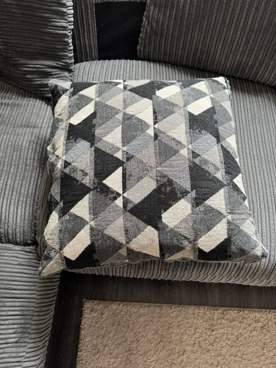 DFS charcoal corner sofa