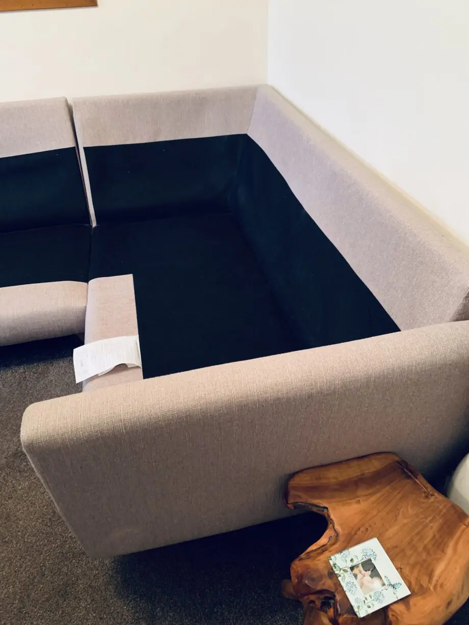 Oak furniture land beige corner sofa