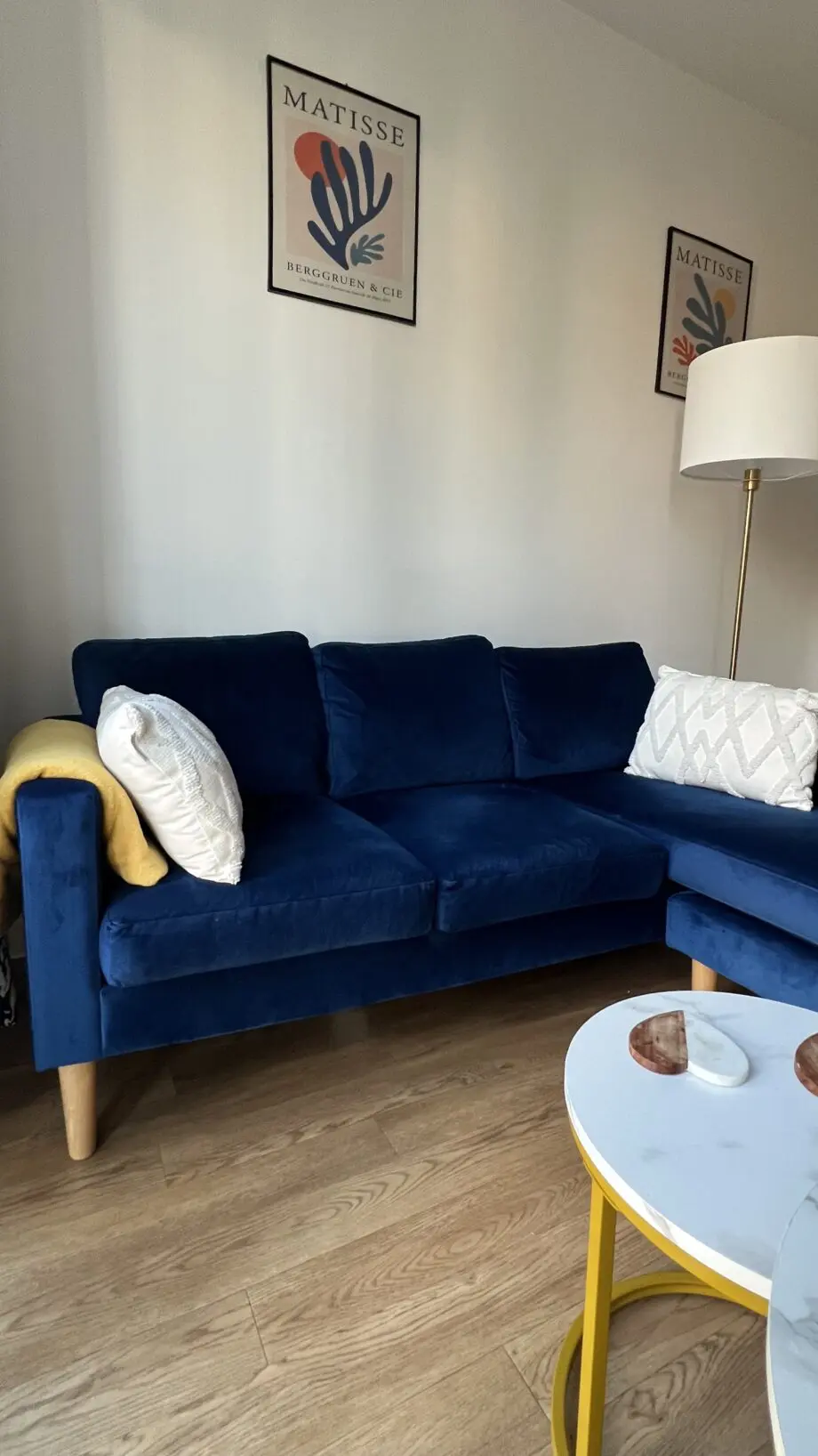✨ Stylish Navy Corner Sofa – Perfect Condition! ✨