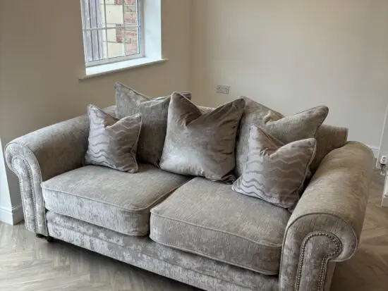 Fabb Furniture Grey 2 Seater Sofa