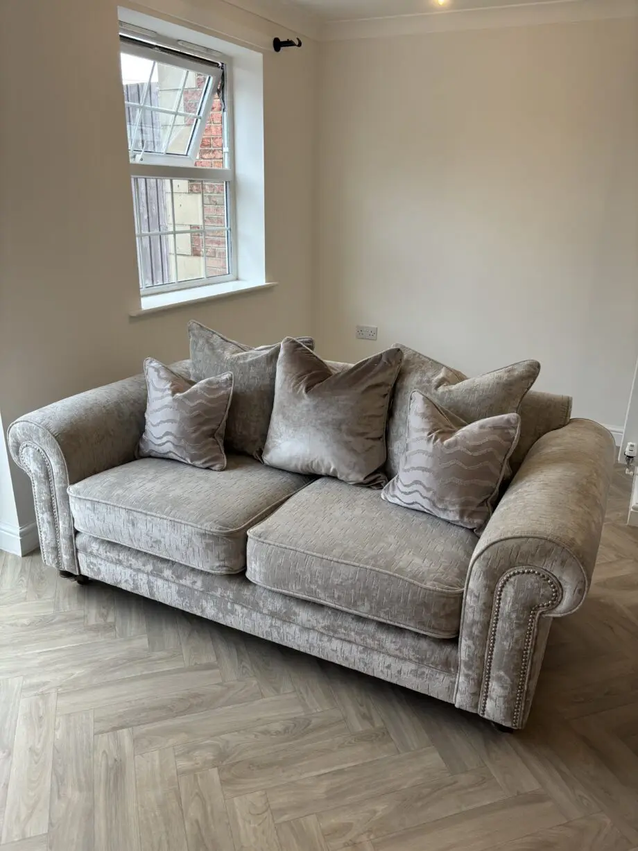 Fabb Furniture Grey 2 Seater Sofa