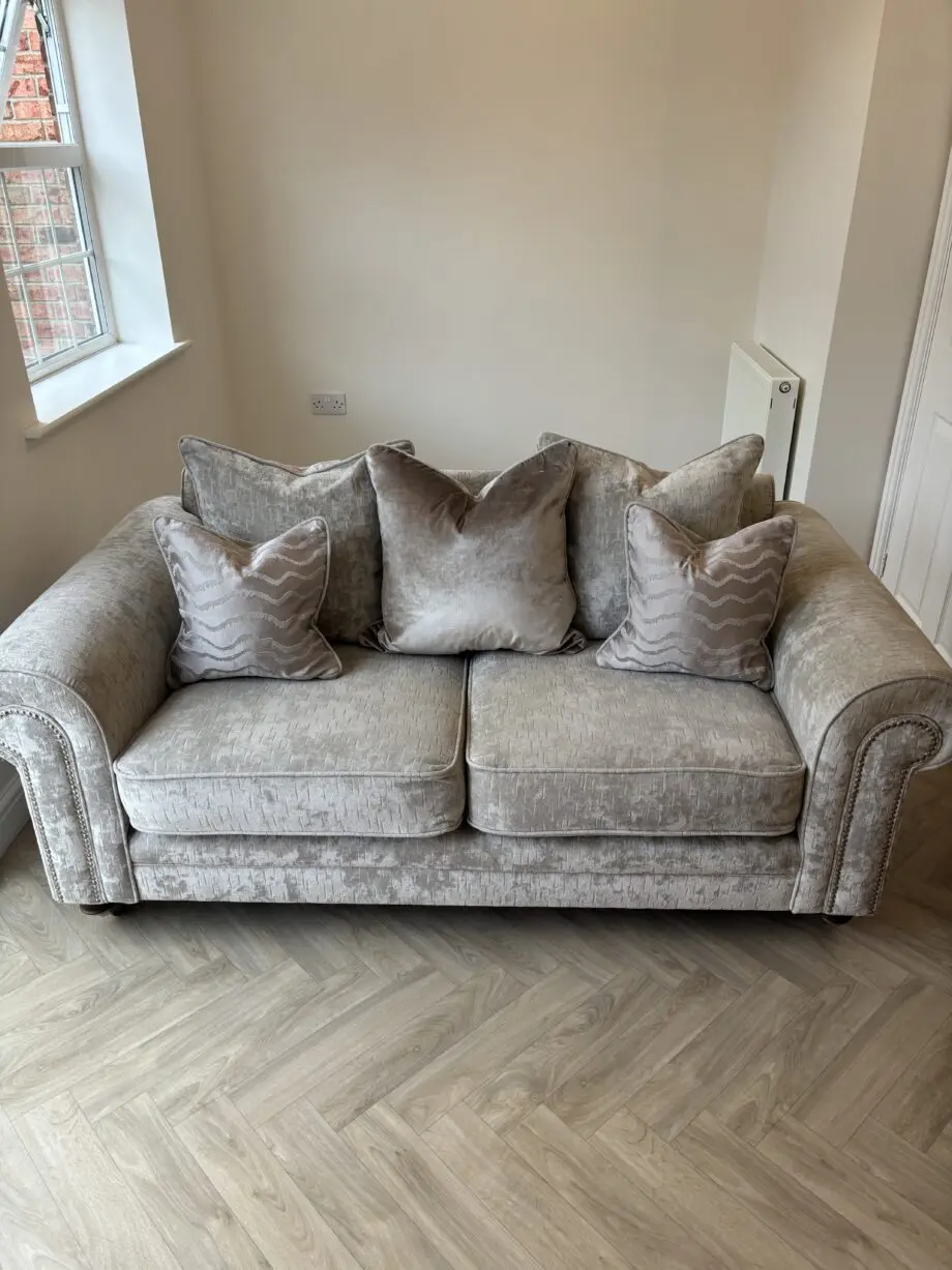 Fabb Furniture Grey 2 Seater Sofa