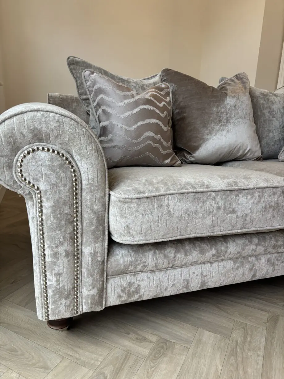 Fabb Furniture Grey 2 Seater Sofa