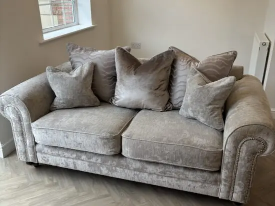 Fabb Furniture Grey 2 Seater Sofa