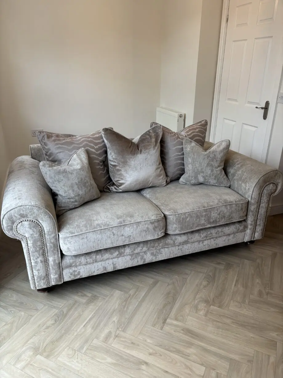 Fabb Furniture Grey 2 Seater Sofa