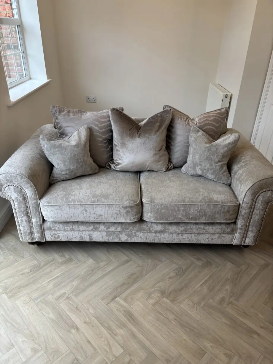 Fabb Furniture Grey 2 Seater Sofa