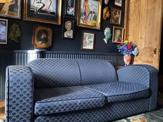 Custom Made Scandecor Art Deco Sofa Bed