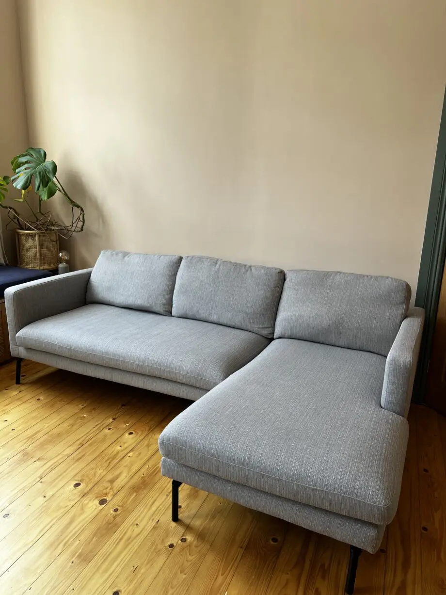 Dwell Modena right hand facing three seater chaise lounge sofa