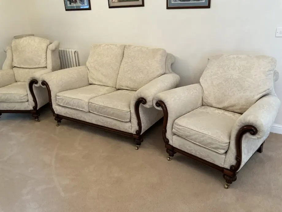 Wade Upholstery 3 piece suite in Ivory