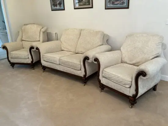 Wade Upholstery 3 piece suite in Ivory