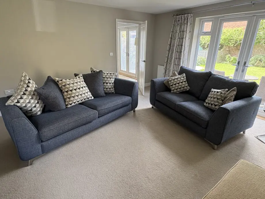 Two Barker and Stonehouse sofas in blue