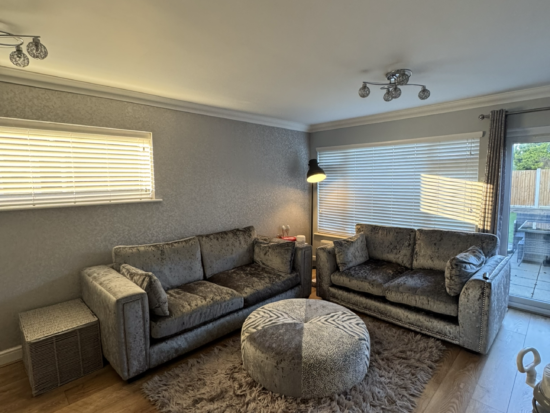 DFS CRUSHED VELVET SOFA SET