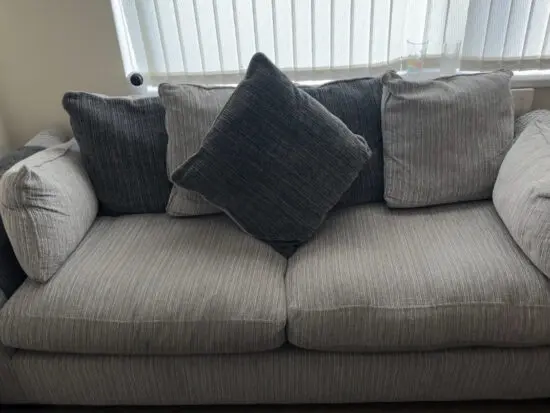 DFS Grey 3 seater and 2 Seater Sofa Bed
