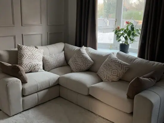 Soho cream boucle sofa