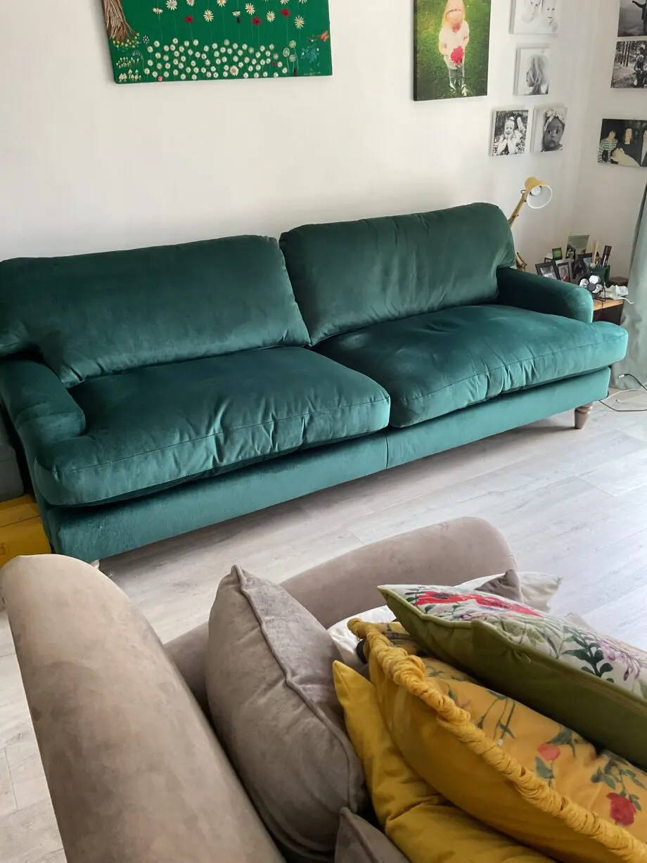 DFS Livie 4 seater sofa in Forest Green