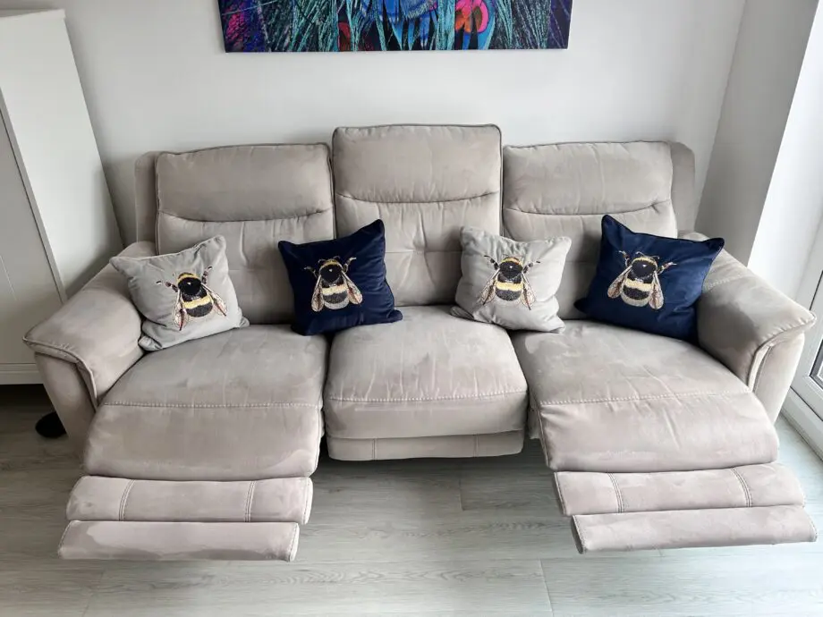Stylish and comfortable 3 seater power recliner sofa from Sofology.