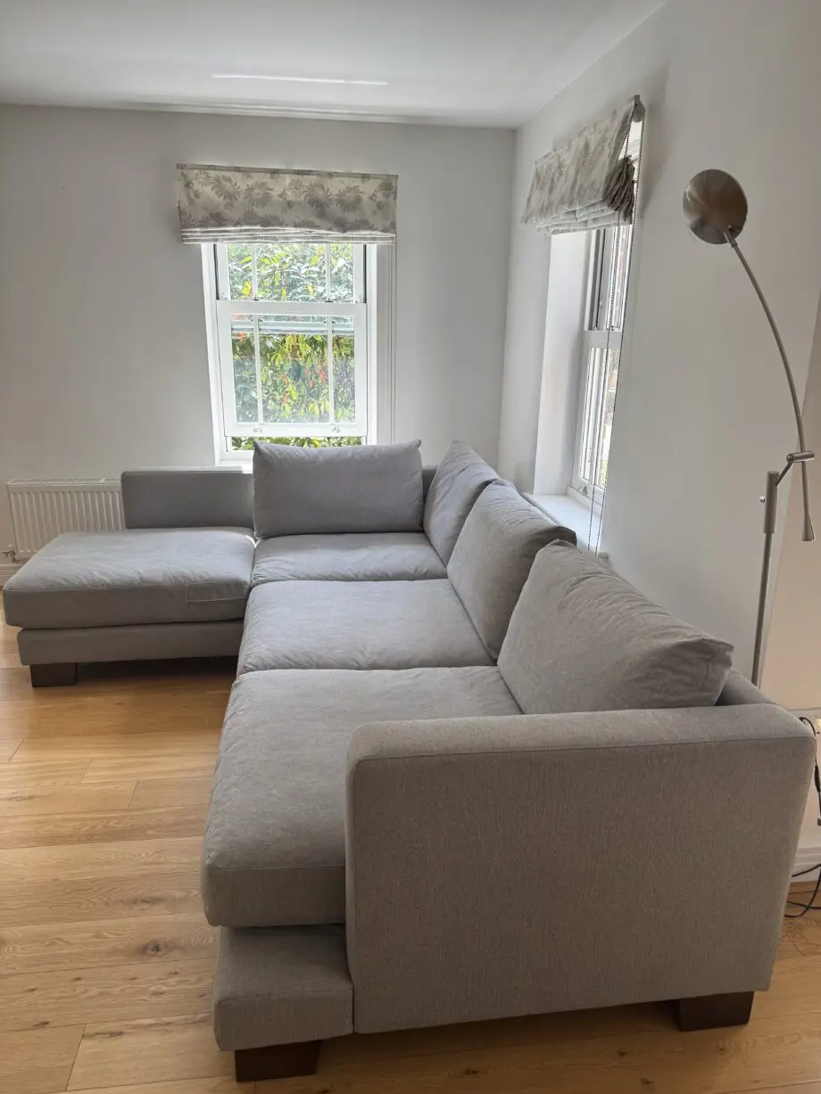 Corner Sofa, great condition, light grey colour, built to last