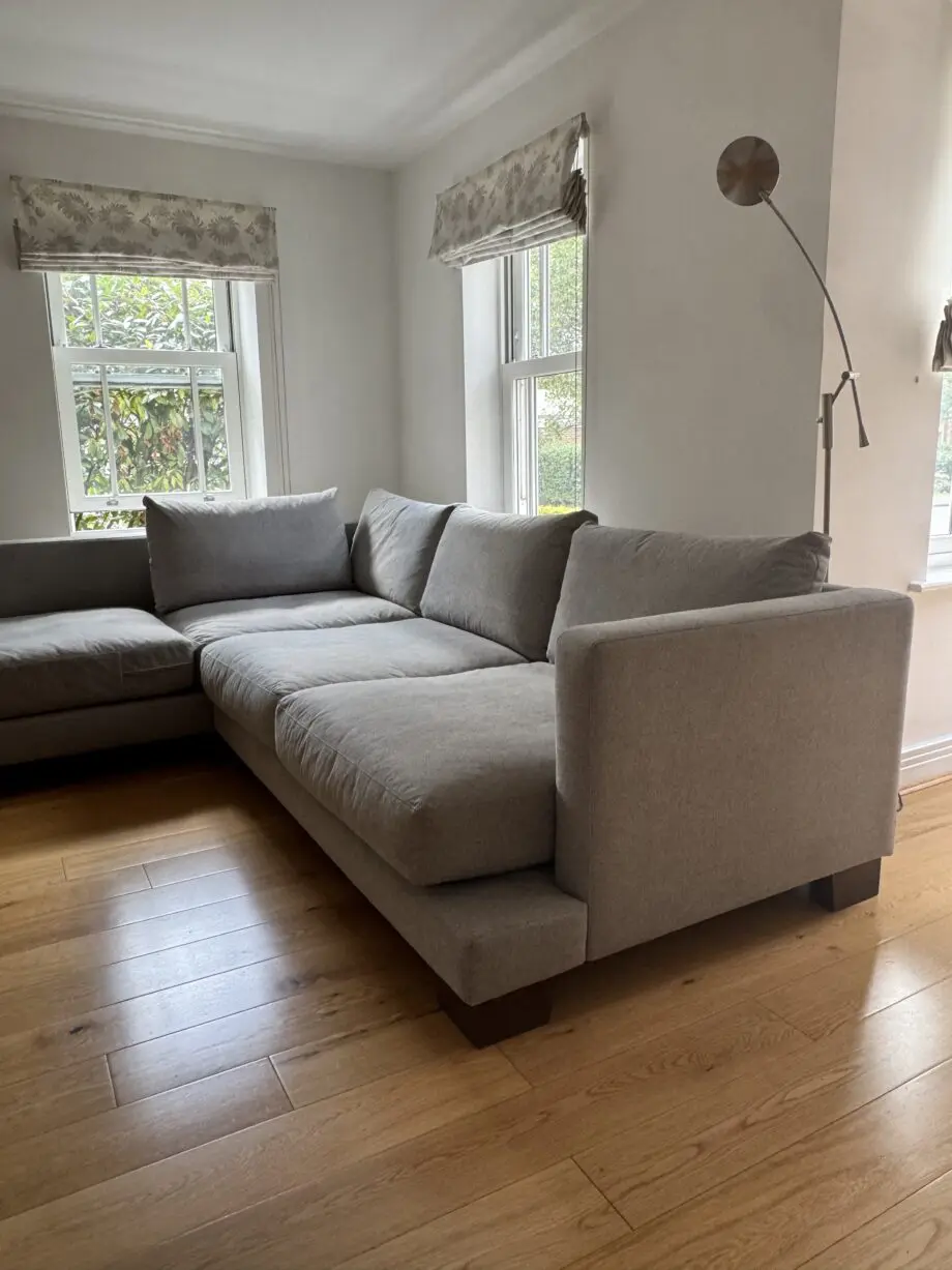 Corner Sofa, great condition, light grey colour, built to last