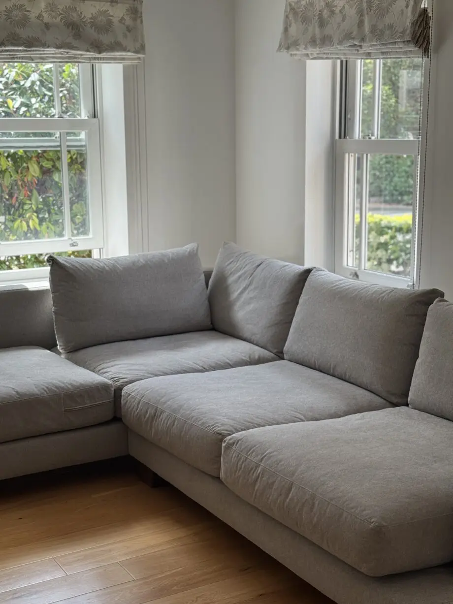 Corner Sofa, great condition, light grey colour, built to last