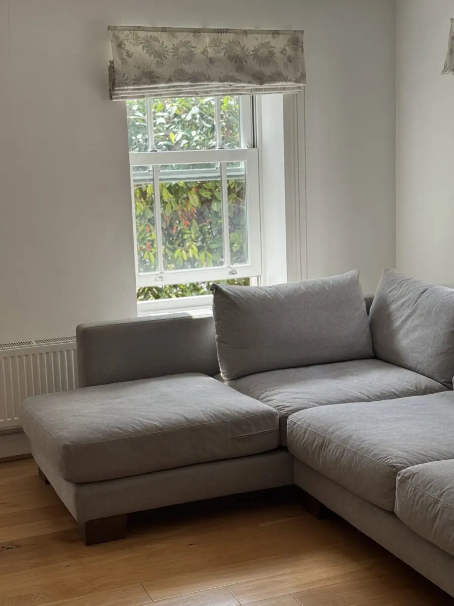 Corner Sofa, great condition, light grey colour, built to last