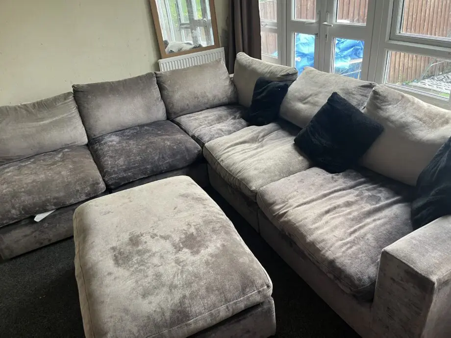 Large modular corner sofa