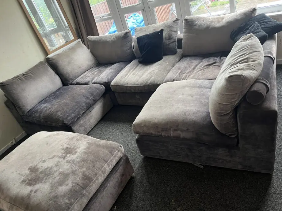 Large modular corner sofa