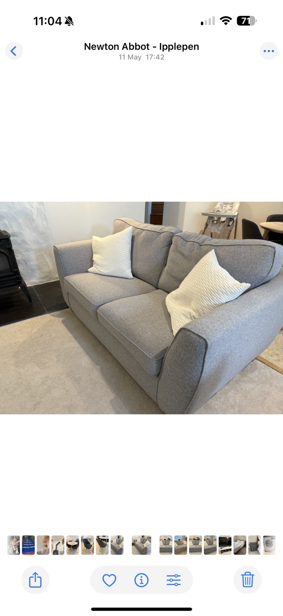 DFS Grey Orlby Set 2 + 3 Seater