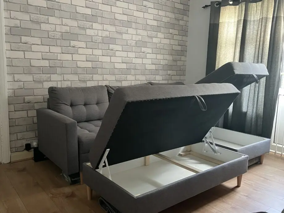 Grey corner sofa