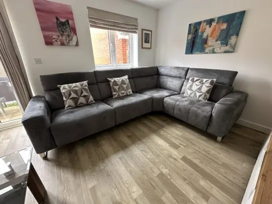 Sofology Marvella three seater recliner. 3 x recliner