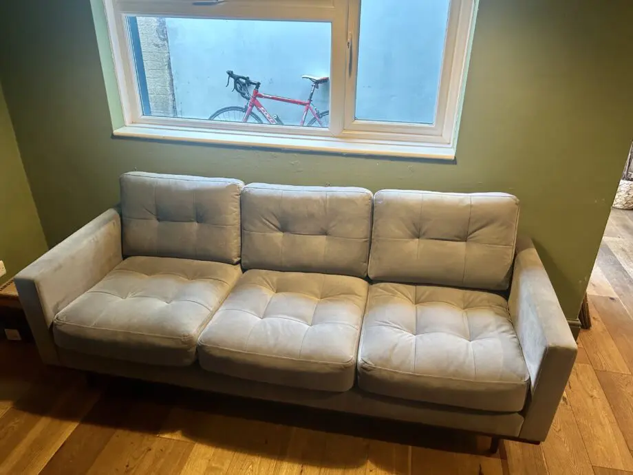 Swoon Berlin Three-seater Sofa - Silver Grey Easy Velvet - RRP £1709