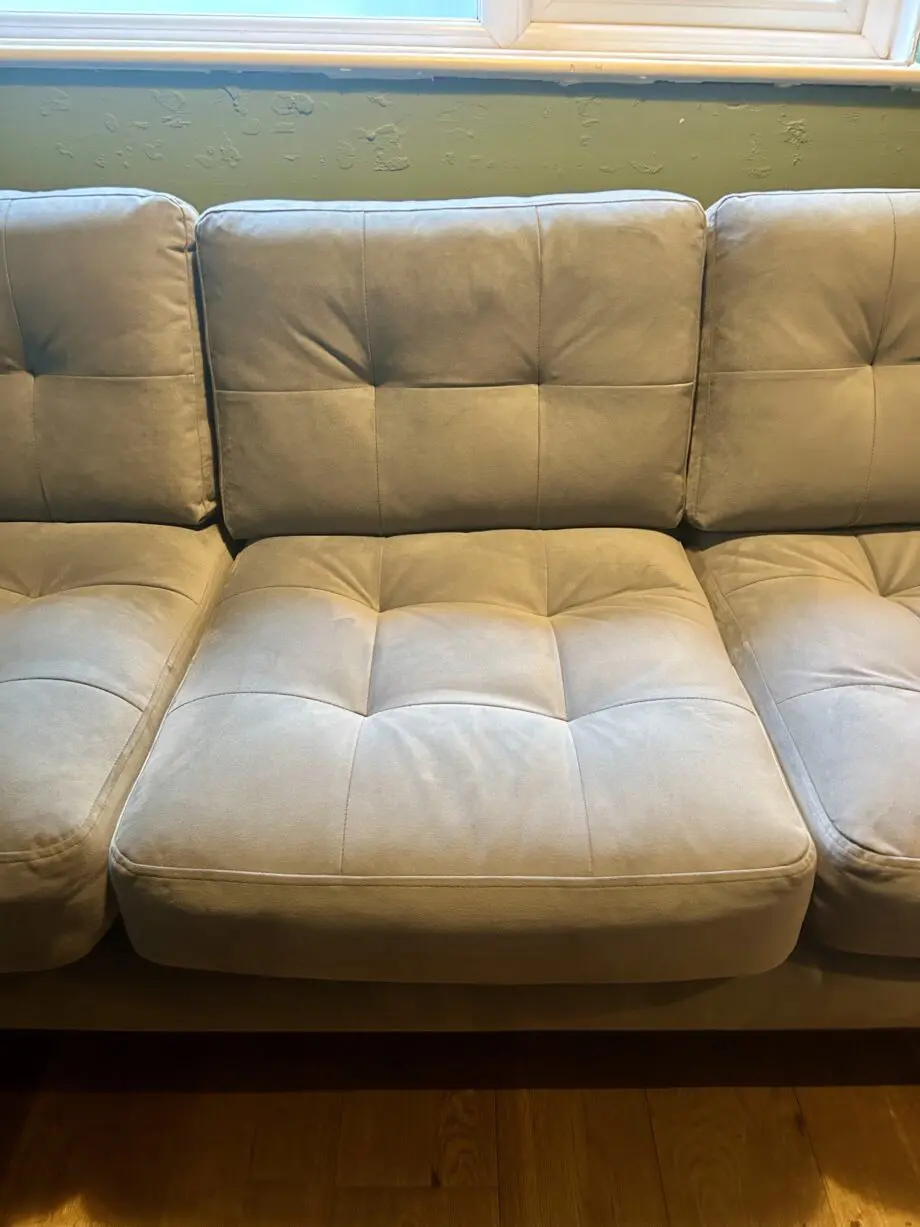 Swoon Berlin Three-seater Sofa - Silver Grey Easy Velvet - RRP £1709