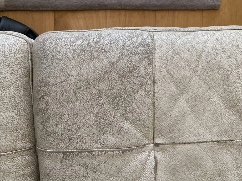 Natuzzi corner sofa with arms at either end