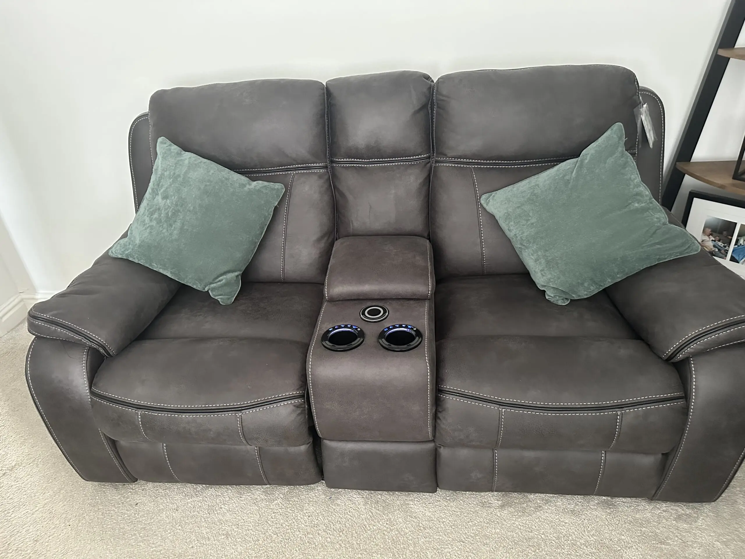 The Vinson 2 Seater Smart sofa Power Recliner with Console